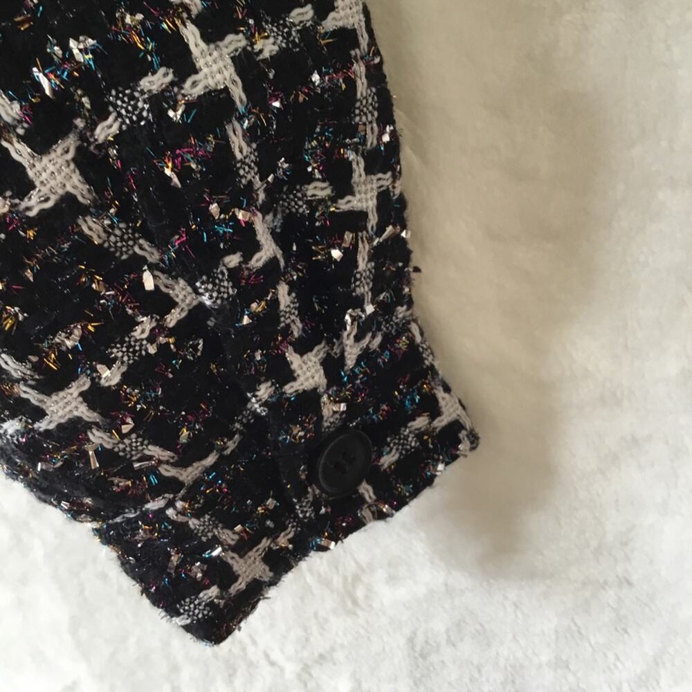 Loft Multi-Color Lurex Tweed Cropped Jacket - Picture 10 of 14